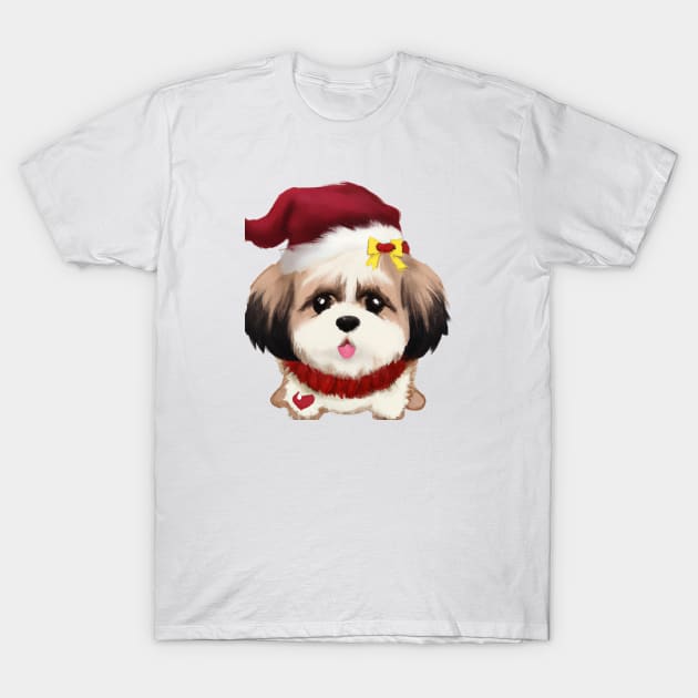 Cute Shih Tzu Drawing T-Shirt by Play Zoo